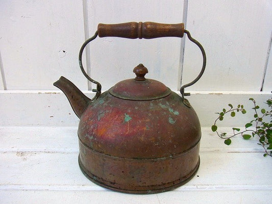 【REVERE WARE】真鍮製・アンティーク・ケトル/ポット　USA