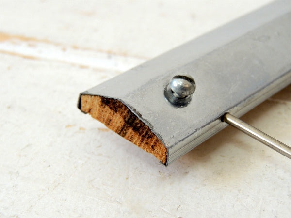 レトロデザイン・木製×メタル製・壁掛け式・ヴィンテージ・ウォールフック・壁掛けフック・6連フック