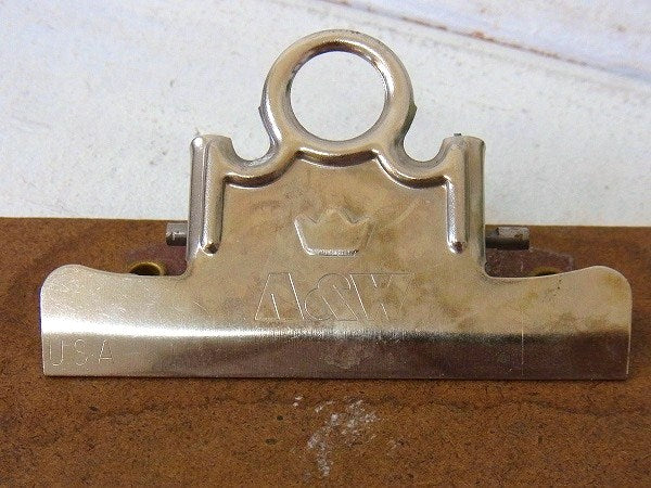 【A&W】小さなヴィンテージ・クリップボード/バインダー　USA