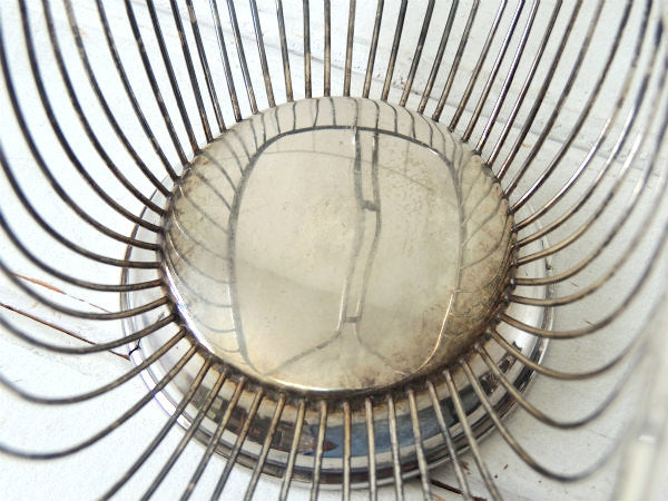 イタリア製・シルバープレート・ヴィンテージ・ワインバスケット/ボトルスタンド/ワインパニエ