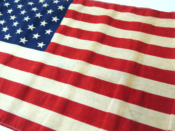 【アメリカンフラッグ・50州】USA星条旗・木製ポール付き・ヴィンテージ・旗・アメリカ合衆国・看板