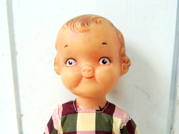 キャンベルキッズ US キャンベルスープ・可愛いドレス・ビンテージ・ラバードール 人形 ソフビ