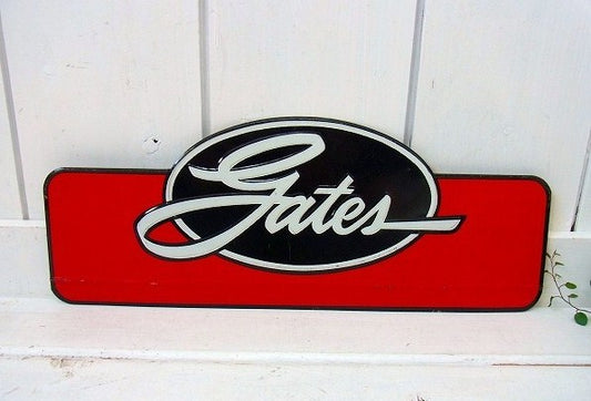 Gates ゲイツ アメ車・ベルトメーカー・ビンテージ・サイン 看板 オートパーツ US