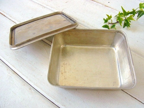 【WEAR EVER】アルミ製・ヴィンテージ・コンテナ/容器/保存ケース　USA