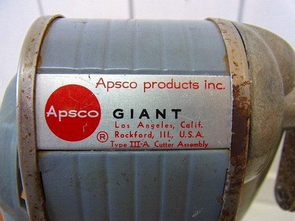 【APSCO・GIANT】アンティーク・ペンシルシャープナー/鉛筆削り　USA