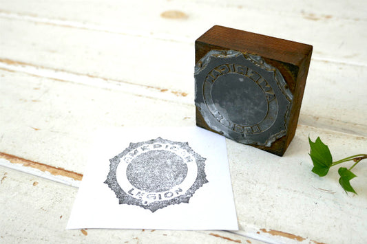 AMERICAN LEGION 米国在郷軍 ミリタリー 木製 メタル製 ヴィンテージ スタンプ USA