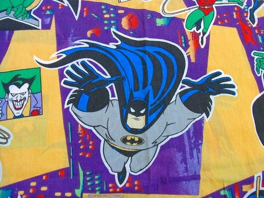 【BATMAN】バットマン・キャラクター生地・ユーズドシーツ(ボックスタイプ) USA