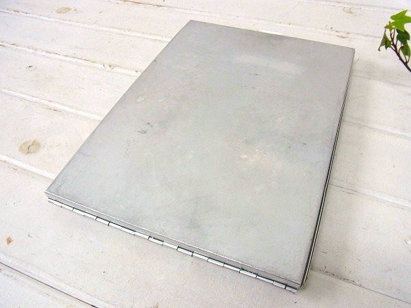 【SAUNDERS】アルミ製・書類ケース付き・ヴィンテージ・バインダー/クリップボード USA