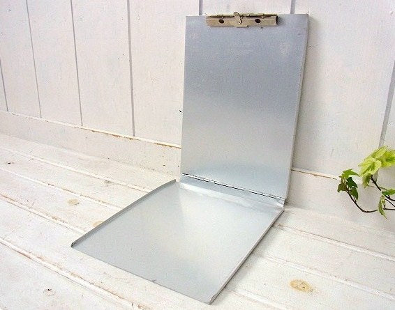 【SAUNDERS】アルミ製・書類ケース付き・ヴィンテージ・バインダー/クリップボード USA