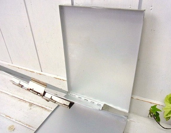 【SAUNDERS】アルミ製・書類ケース付き・ヴィンテージ・バインダー/クリップボード USA