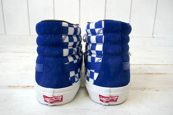 Vans バンズ Vault OG STYLE  ブルー チェッカーボード スニーカー USA