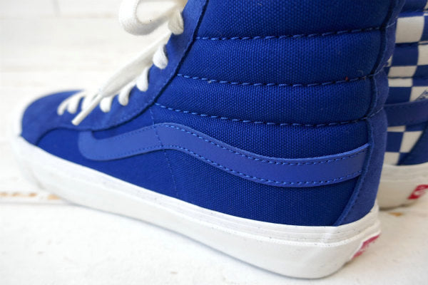 Vans バンズ Vault OG STYLE  ブルー チェッカーボード スニーカー USA