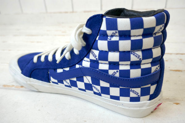 Vans バンズ Vault OG STYLE  ブルー チェッカーボード スニーカー USA