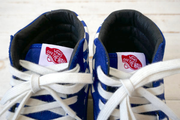 Vans バンズ Vault OG STYLE  ブルー チェッカーボード スニーカー USA