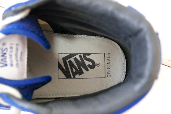 Vans バンズ Vault OG STYLE  ブルー チェッカーボード スニーカー USA