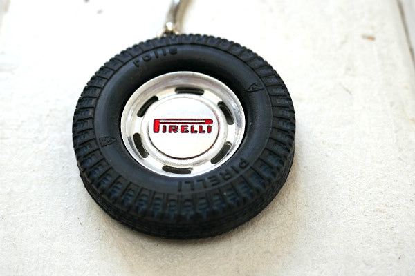 1950年代 モタースポーツタイヤ pirelli  ピレリ ヴィンテージ キーホルダー