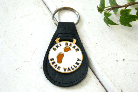 スキーベア BEAR VALLEY カリフォルニア ヴィンテージ・キーホルダー USA