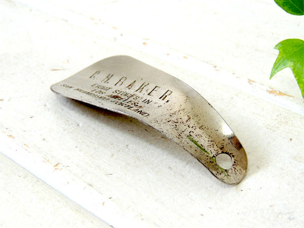 CH.BAKER アドバタイジング・ビンテージ・靴べら シューホーン LA SF キーホルダー