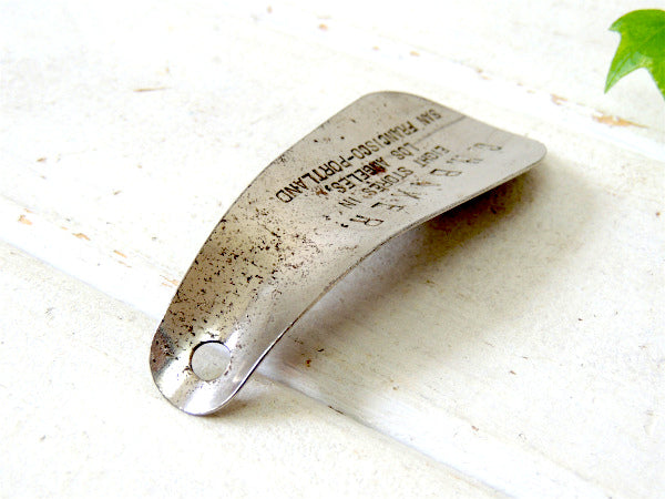 CH.BAKER アドバタイジング・ビンテージ・靴べら シューホーン LA SF キーホルダー