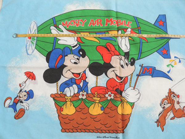 ミッキー&ミニー ディズニー 飛行船柄 ヴィンテージ ピロケース 枕カバー USA