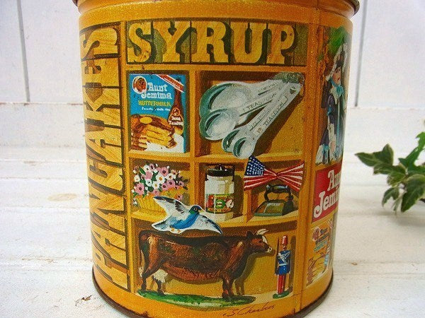Aunt Jemima 限定品・パンケーキミックス・80's ヴィンテージ・ティン缶 USA