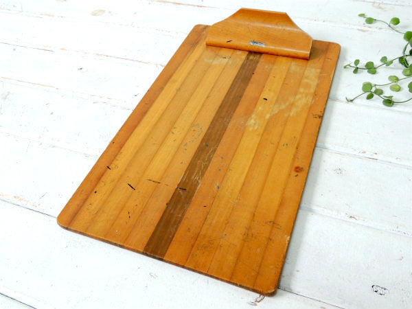 【1930~1940s】木製・アンティーク・バインダー・ロングサイズ・ファイルホルダー・USA