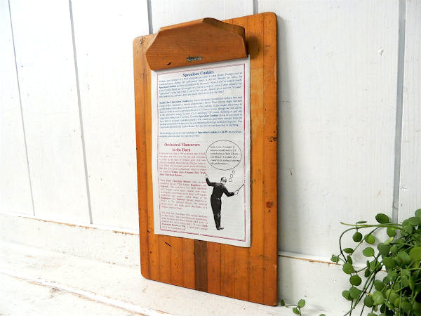 【1930~1940s】木製・アンティーク・バインダー・ロングサイズ・ファイルホルダー・USA