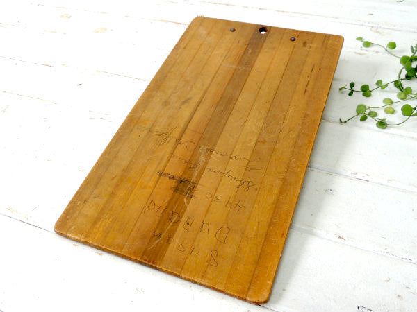 【1930~1940s】木製・アンティーク・バインダー・ロングサイズ・ファイルホルダー・USA