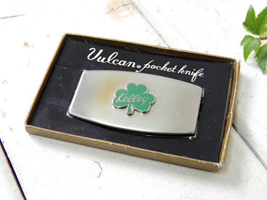 クローバー・Kelley ヴィンテージ・アドバタイジング・ポケットナイフ&ヤスリ付き