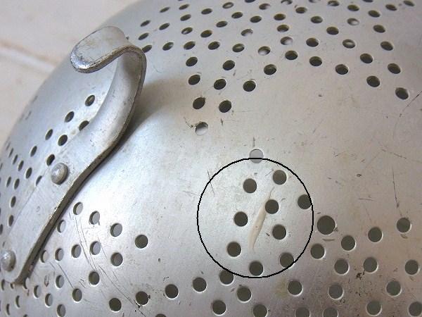 【MIRRO社】星模様・アルミ製の脚付き・アンティーク・コランダー/水切りボウル USA