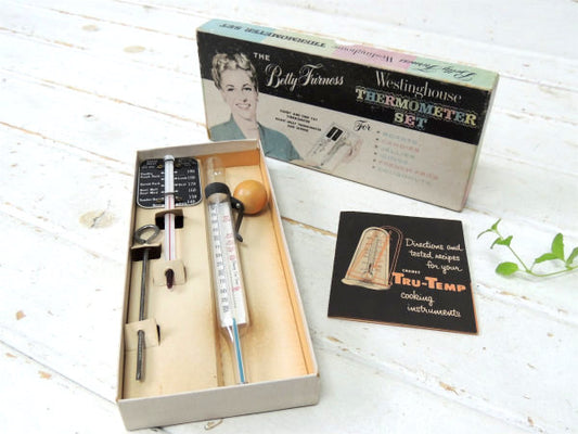 クッキング・サーモメーター 1950's 温度計・ヴィンテージ・キッチン雑貨・デッドストック・箱付き USAアメリカンビンテージ