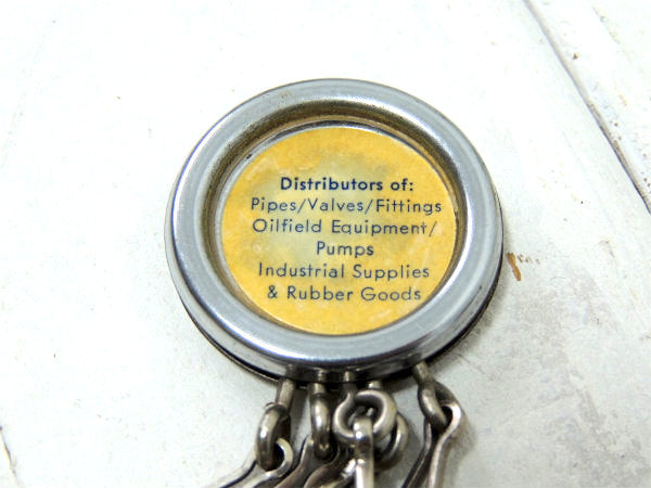 【S&D・oil】アドバタイジング・キーホルダー・鍵3本付き・USA・ビンテージ・工業系