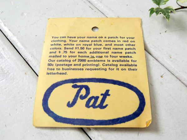 WHAT YOU DONT SEE 1970s デッドストック アメリカンビンテージ 刺繍 ワッペン