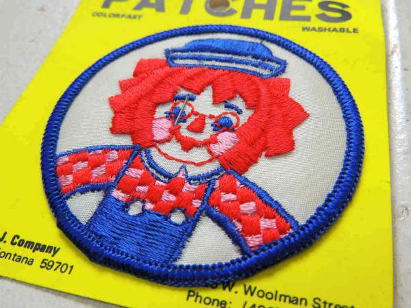 ラガディアン アンディ andy アメリカンビンテージ 刺繍 ワッペン デッドストック USA