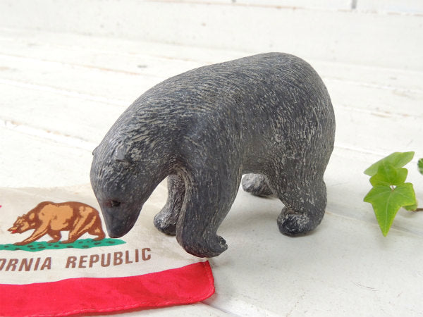 【WE Wolf】ハンドメイド彫刻・ソープストーン製・ヴィンテージ・熊/ペーパーウェイト/置物