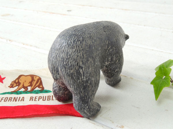 【WE Wolf】ハンドメイド彫刻・ソープストーン製・ヴィンテージ・熊/ペーパーウェイト/置物