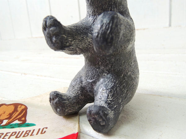 【WE Wolf】ハンドメイド彫刻・ソープストーン製・ヴィンテージ・熊/ペーパーウェイト/置物