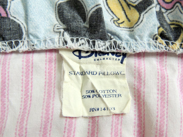 【ミニーマウス】可愛いフリル付き・ヴィンテージ・ピロケース/枕カバーUSA