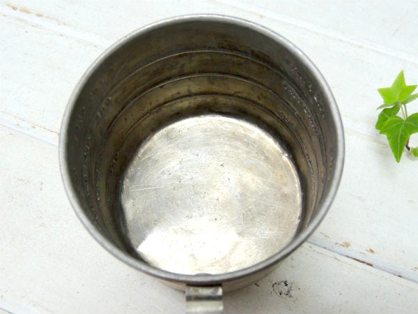 2Cupサイズ・ アルミ製・ヴィンテージ・メジャーリングカップ/計量カップ/アルミコップ USA