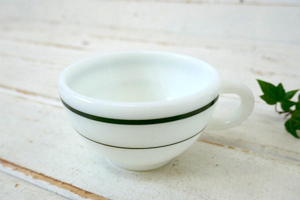 オールドパイレックス×コーニング・グリーンライン・ヴィンテージ・カップ&ソーサー・食器 USA