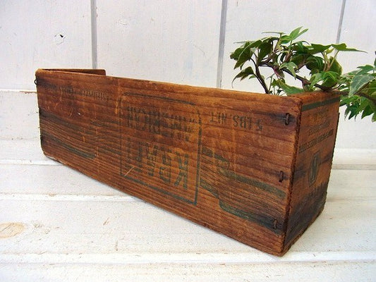 【KRAFT】クラフト社・シャビーな木製・アンティーク・チーズボックス/木箱　USA