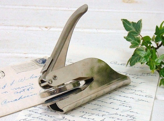 ハンディタイプ・ヴィンテージ・カンパニーシール/エンボッサー USA