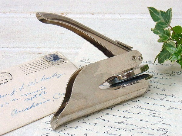 ハンディタイプ・ヴィンテージ・カンパニーシール/エンボッサー USA