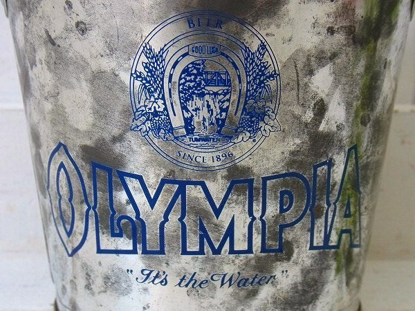 【OLYMPIA】オリンピアビール・アドバタイジング・小さなヴィンテージ・ブリキバケツ　USA