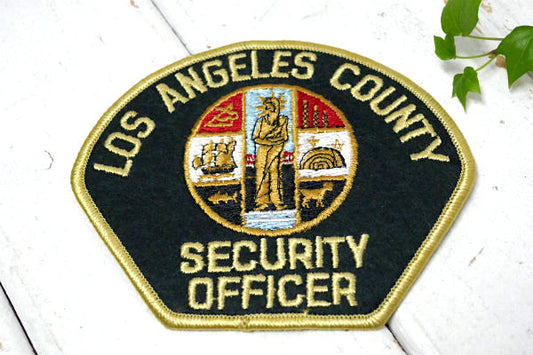 アメリカ合衆国・ロサンゼルス 保安官 LOS ANGELES 刺繍 ヴィンテージ ワッペン USA