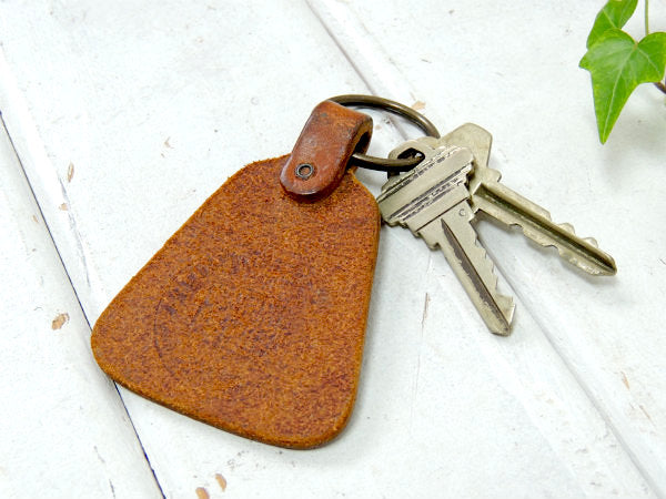 【スヌーピー・SKI BUM】大人気キャラクター・ヴィンテージ・レザー製・キーホルダー・革・USA