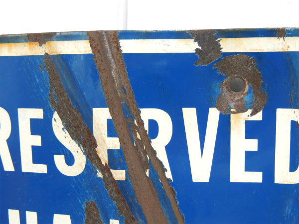 HANDICAPPED・パーキング ホーロー・ストリートサイン・ビンテージ・看板・駐車サイン