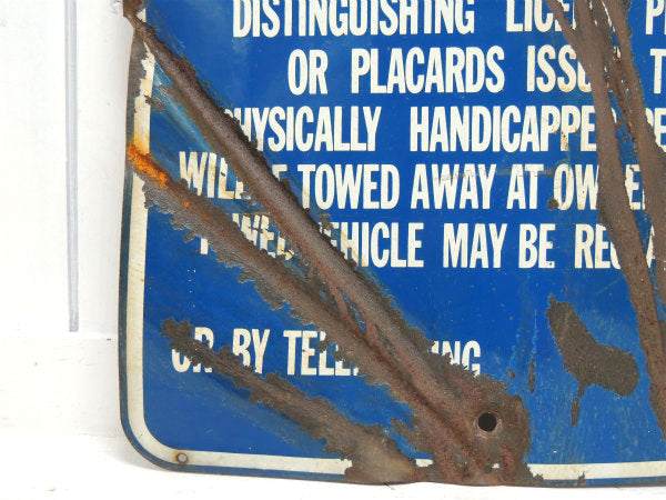 HANDICAPPED・パーキング ホーロー・ストリートサイン・ビンテージ・看板・駐車サイン