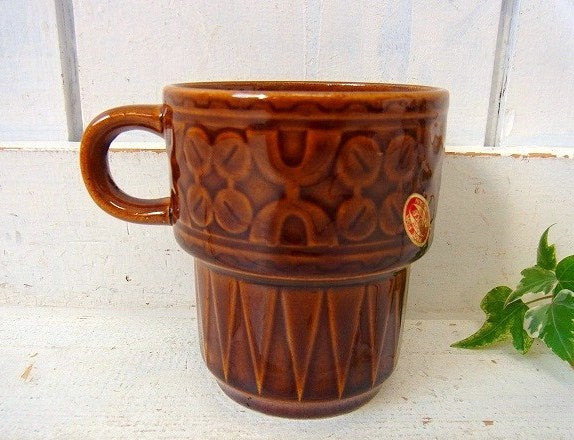 【NEVCO】レトロデザインの陶器製・デッドストック・ヴィンテージ・マグカップ Ⅱ