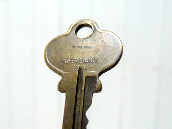【SUPER LOCK】key・バッファロー・ニューヨーク・真鍮製・ヴィンテージ・オールドキー鍵